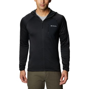 Columbia Muške Jakne - Single Canyon Hooded Fleece Crne | CUIR-71329